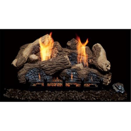 Monessen 18 in. Berkley Oak fiber Ceramic Log Set for Natural Blaze VF 18 in. Burner BO18-F